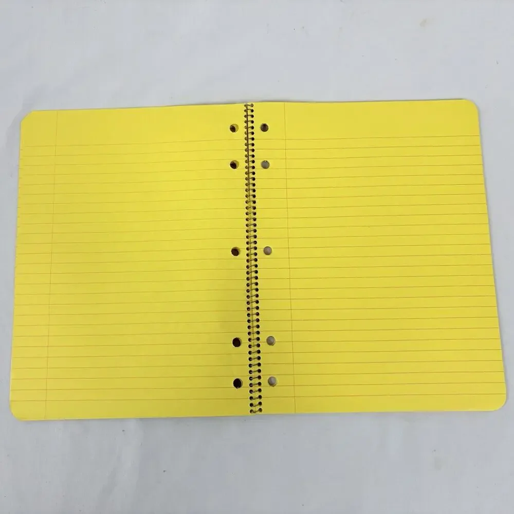 Vintage 1970s Westab Mead Love Notes Spiral Notebook Lot Color Filled Paper Rare